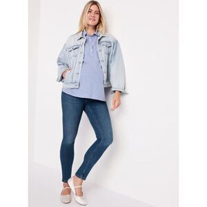 Plus Size Maternity Jeans Old Navy Rockstar Super Skinny Denim Size 20